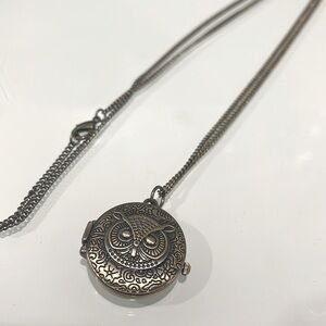 Owl Clock Necklace